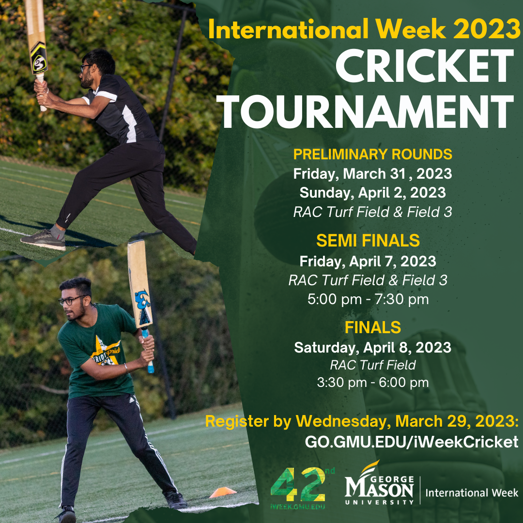 Iweek 2023 cricket tournament from 31st march, 7th of april and april 8th.